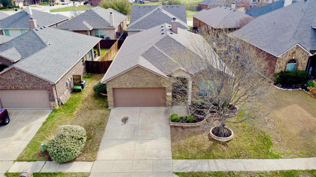 10928 Middleglen Road Fort Worth, TX 76052 - Photo 37 of 37 an aerial view of a house with yard