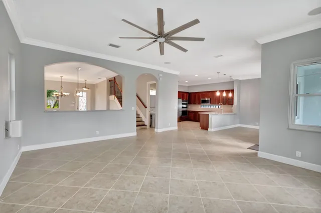 a view of a livingroom with a flat screen tv