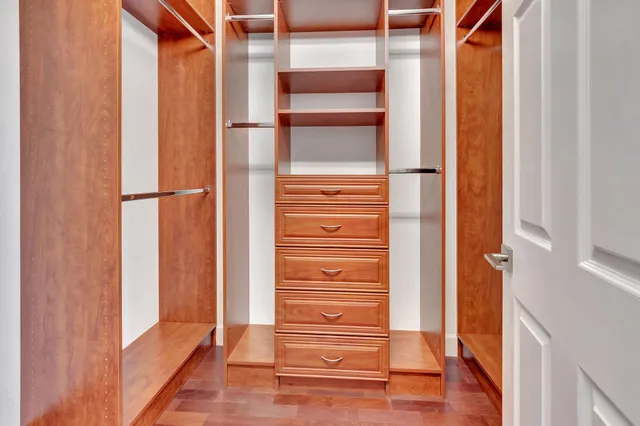 a view of closet area