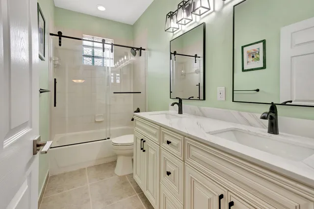 a view of a swimming pool with a yard