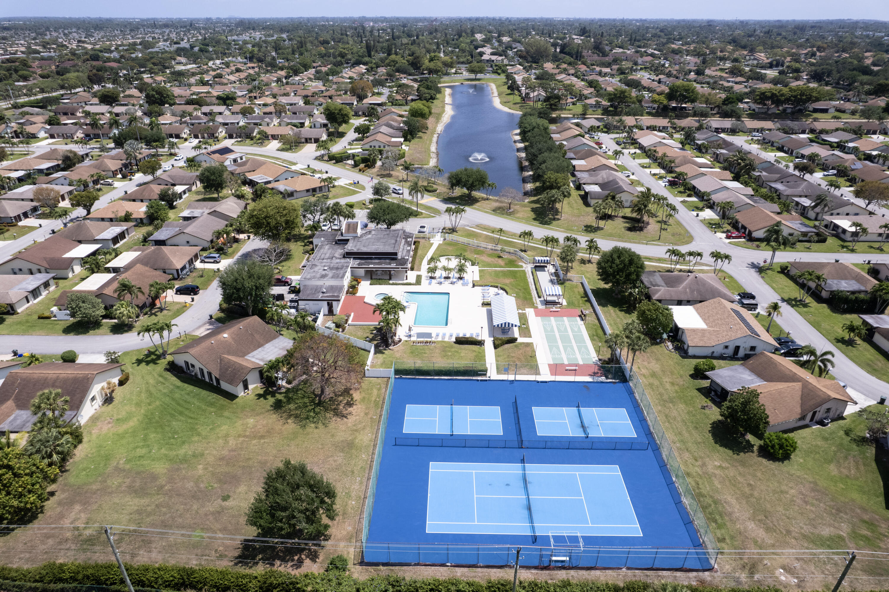 6223 Red Cedar Circle Greenacres, FL 33463 - Photo 35 of 40 35-CLUBHOUSE AERIAL VIEW