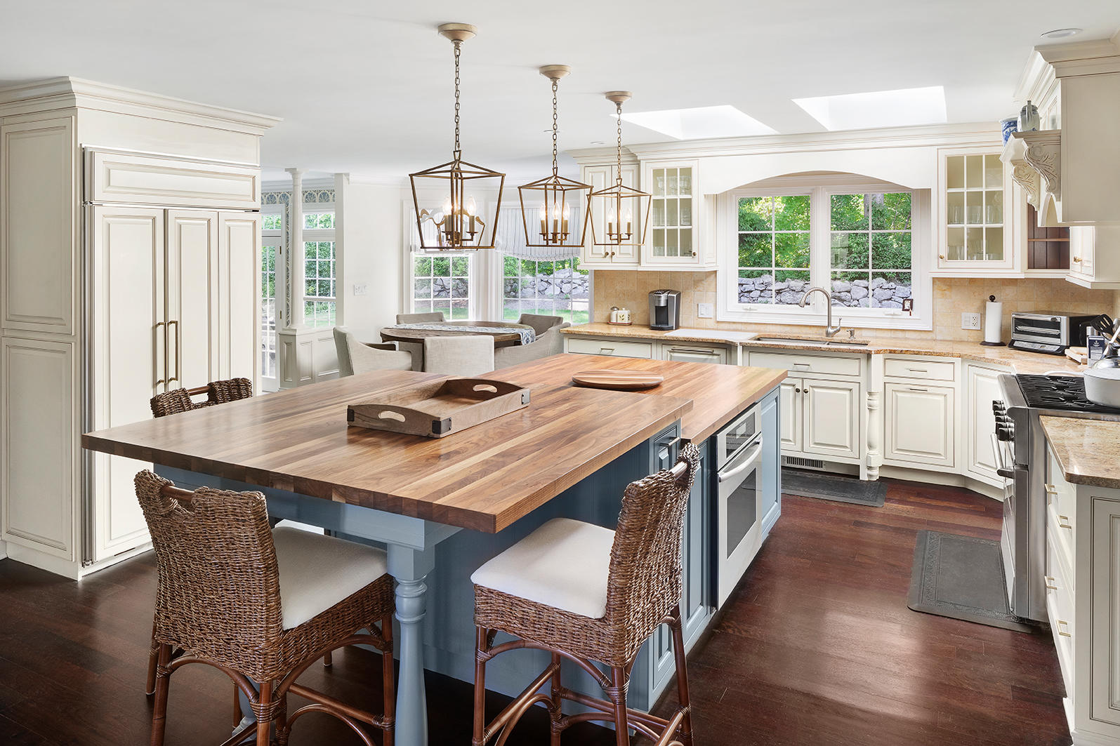1 French Farm Road Norwalk, CT 06850 - Photo 12 of 33 a kitchen that has a stove a table and chairs in it