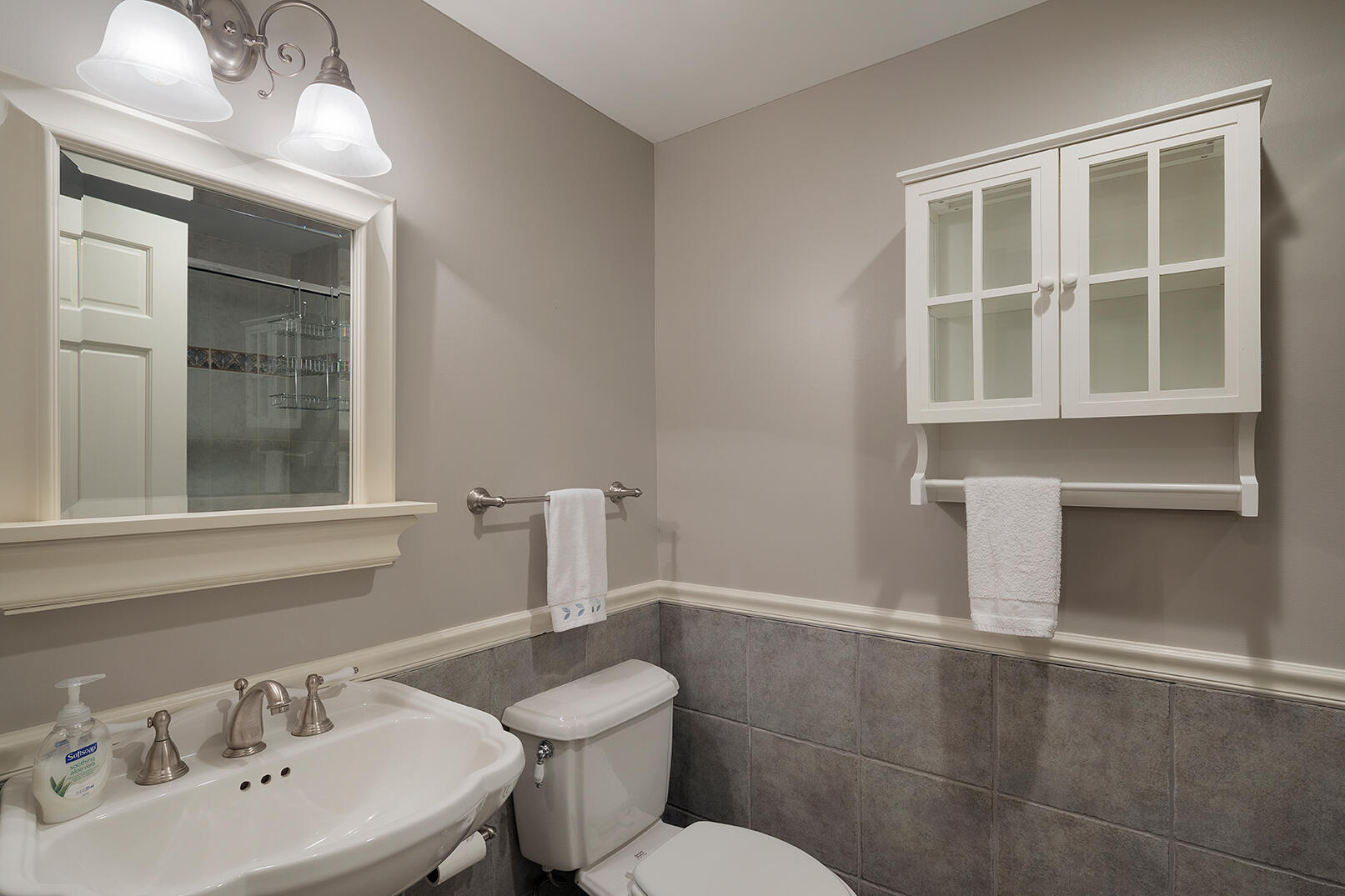 1 French Farm Road Norwalk, CT 06850 - Photo 30 of 33 a bathroom with a sink mirror and toilet