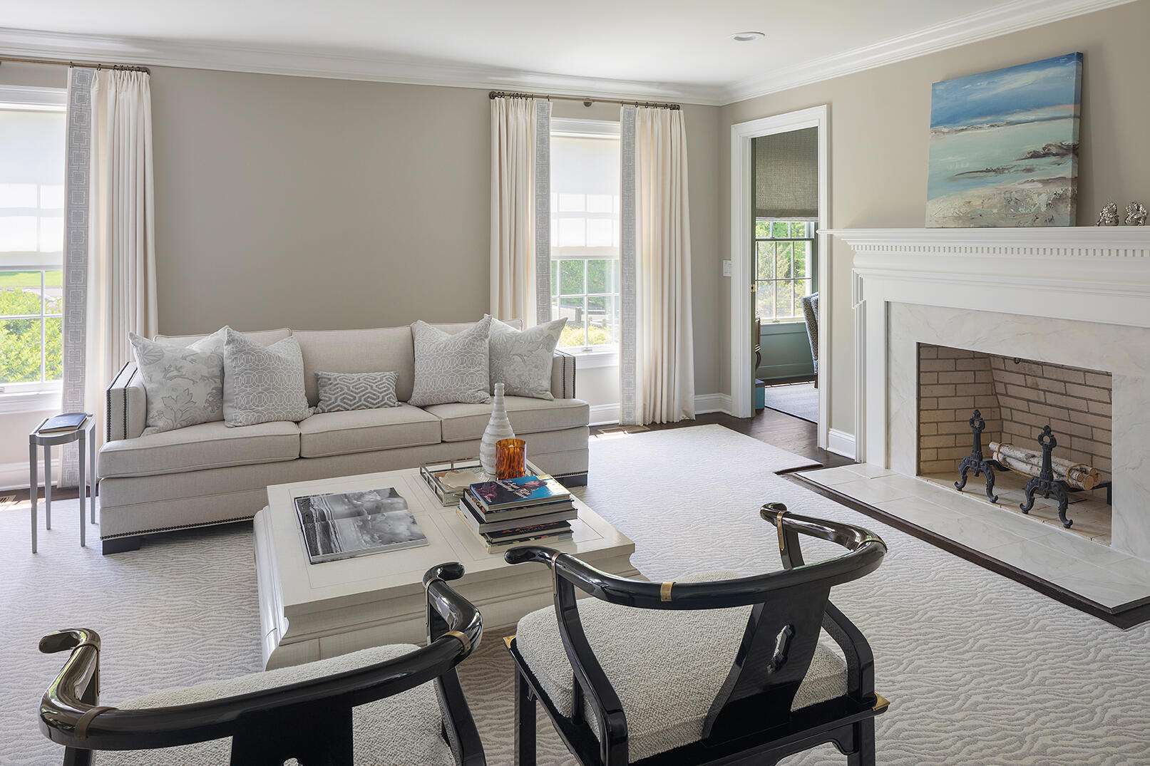 1 French Farm Road Norwalk, CT 06850 - Photo 7 of 33 a living room with furniture and a fireplace