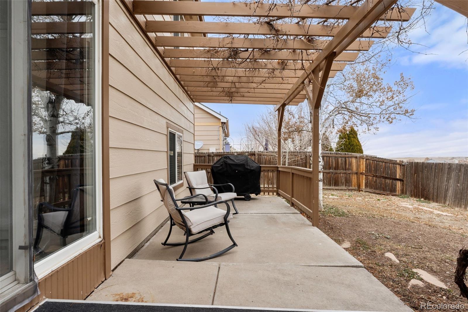 3828 South Rome Way Aurora, CO 80018 - Photo 15 of 19 a building outdoor space with patio furniture and potted plants