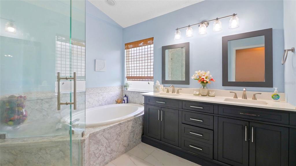 3202 Fox Squirrel Lane Valrico, FL 33596 - Photo 19 of 48 a bathroom with a tub sink and mirror