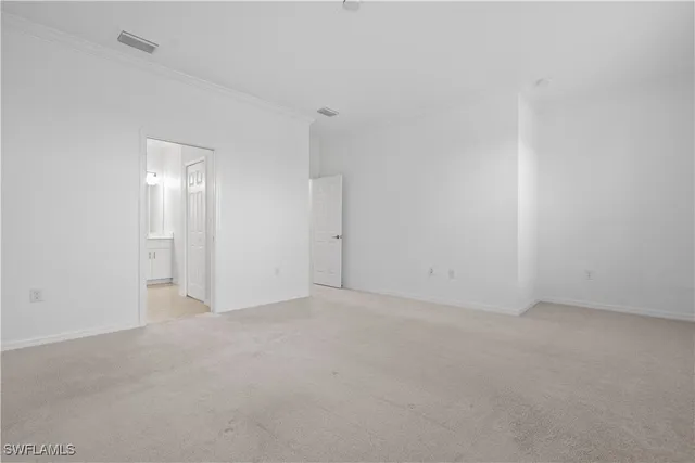 a view of an empty room