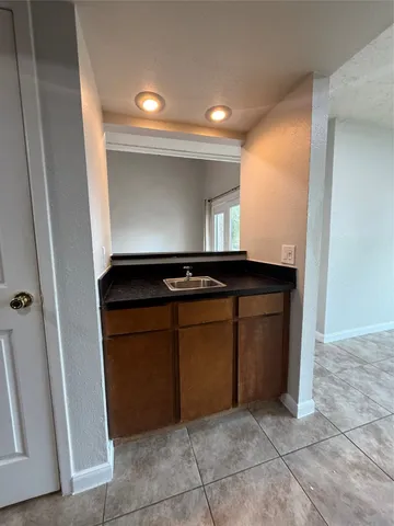 a kitchen with a sink