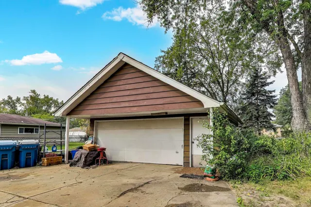 a view of a house with a patio