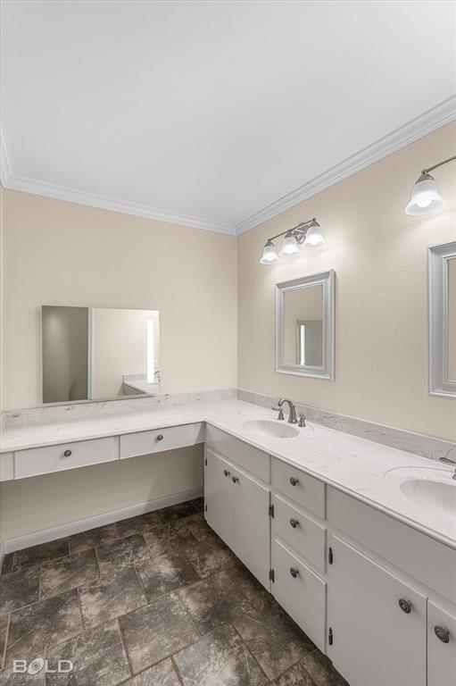 15 Lee Lane Haughton, LA 71037 - Photo 15 of 39 a spacious bathroom with a granite countertop sink and a mirror