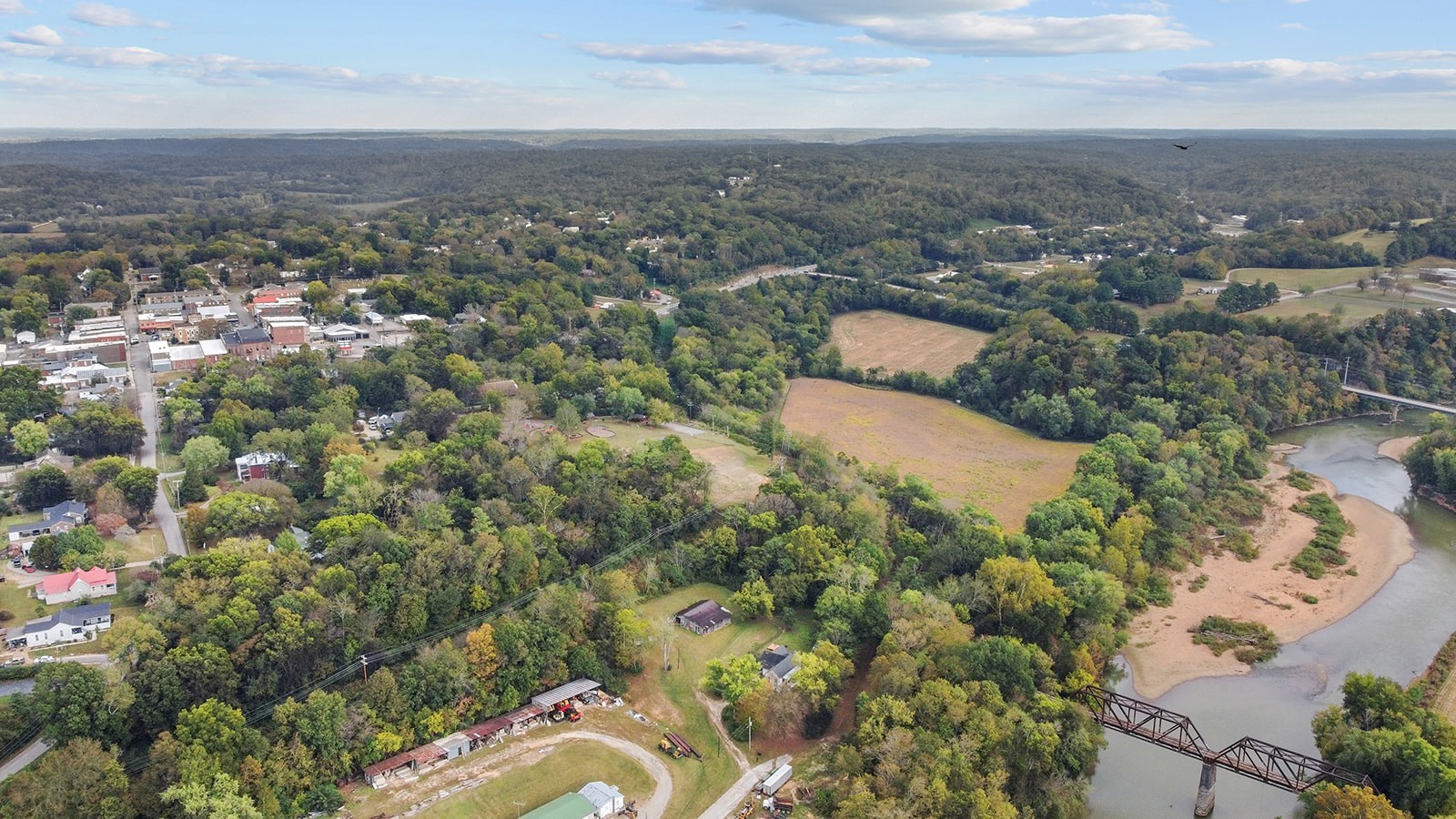 105 Webb Street Centerville, TN 37033 - Photo 16 of 35 an aerial view of residential building with green space