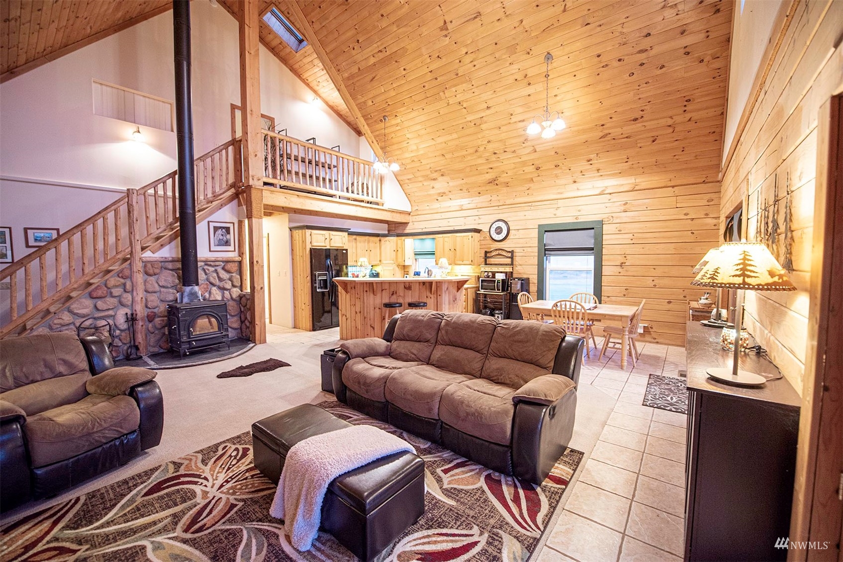14352 Highway 12 Touchet, WA 99360 - Photo 6 of 40 a living room with furniture and a fireplace
