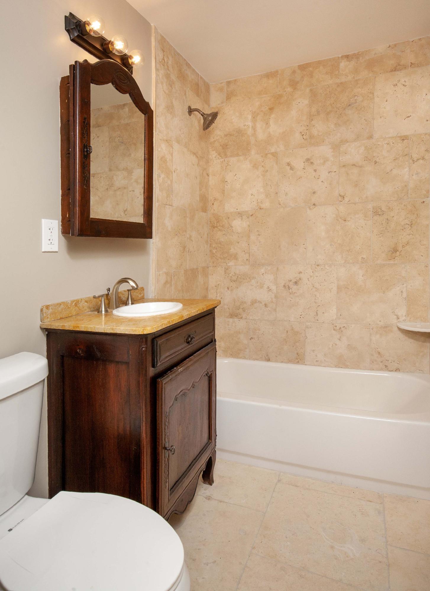 47383 Old Ridge Route Lake Hughes, CA 93532 - Photo 11 of 23 a bathroom with a sink toilet and shower
