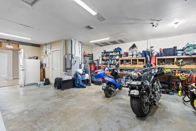 a view of a storage in a room