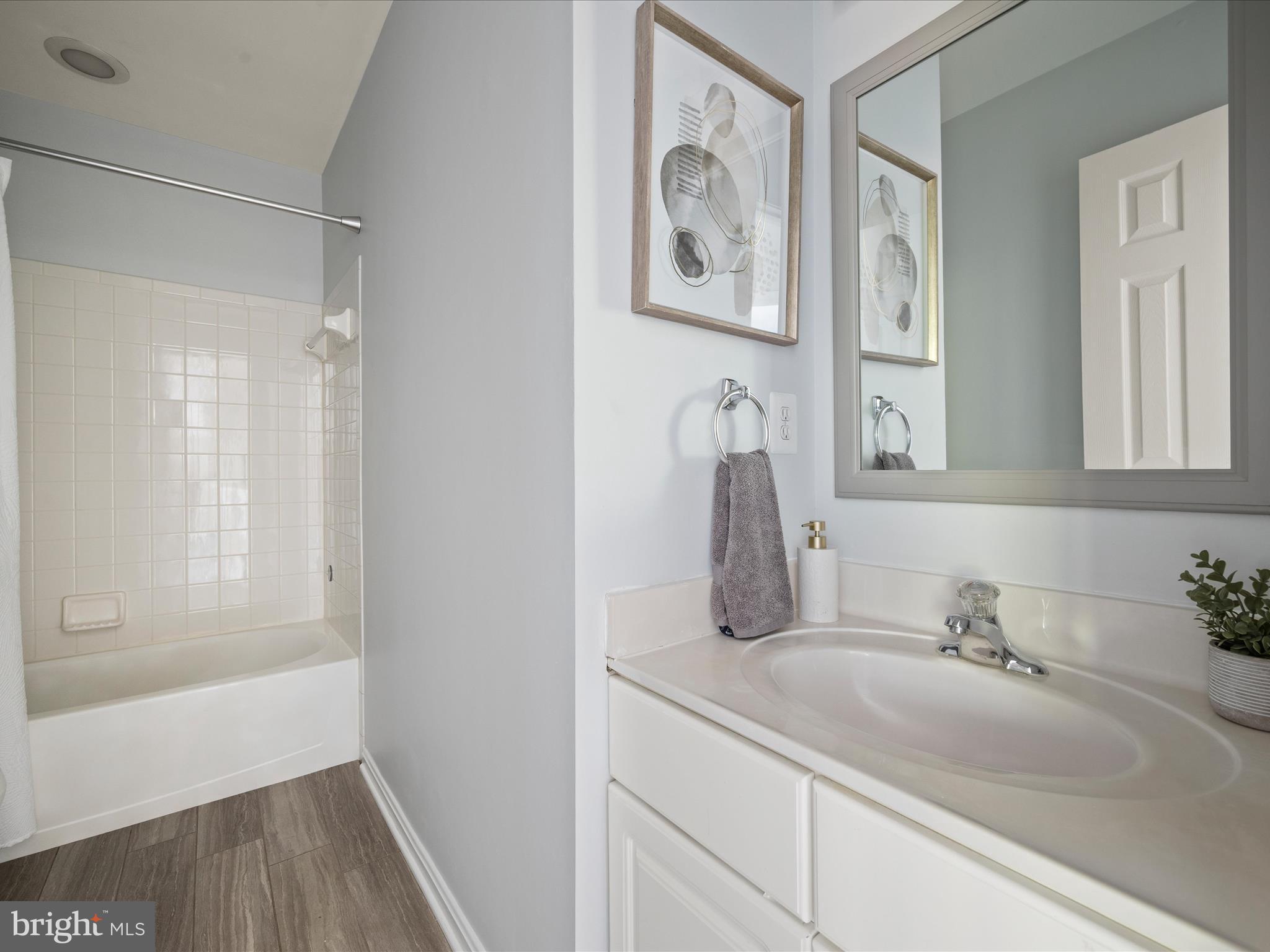 20198 Brookview Square Ashburn, VA 20147 - Photo 33 of 61 a bathroom with a sink and a mirror
