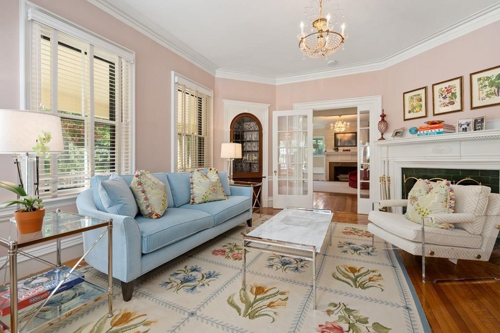 699 Boston Post Road Weston, MA 02493 - Photo 5 of 41 a living room with furniture fireplace and window