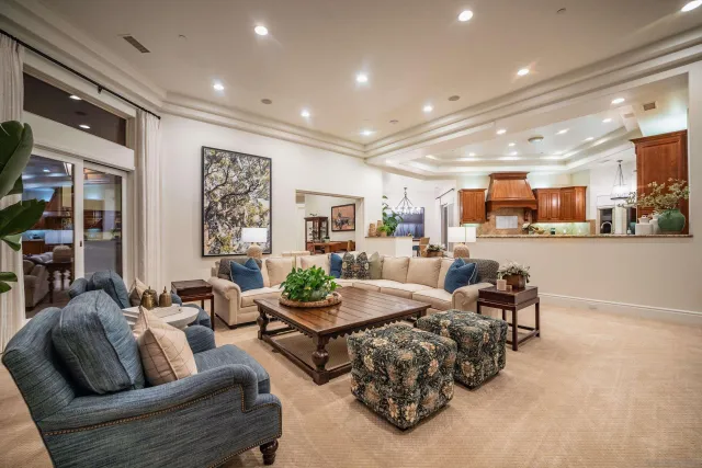a kitchen with a sink and wooden cabinets