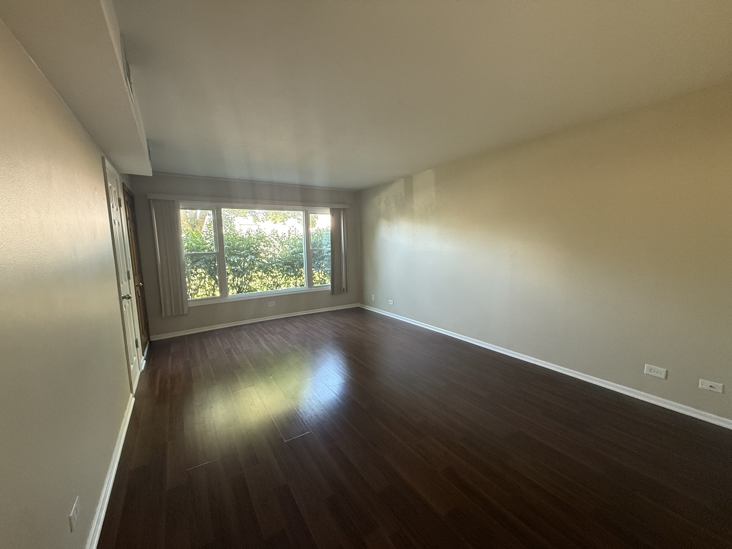109 Central Avenue, Unit A Roselle, IL 60172 - Photo 3 of 11 an empty room with wooden floor and windows