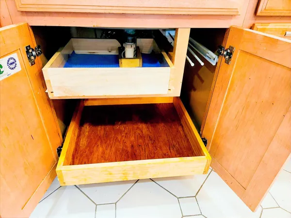 a close view of utility room