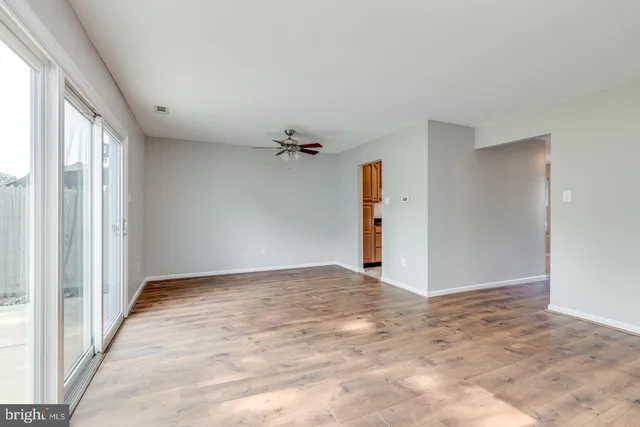 a view of an empty room