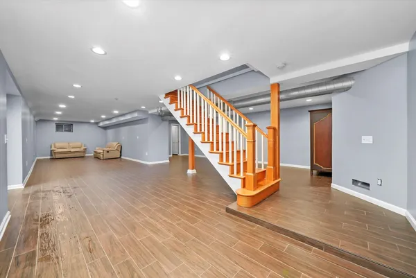 a view of balcony with wooden floor and outdoor space