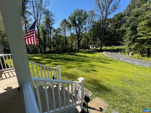 a view of an outdoor space and deck