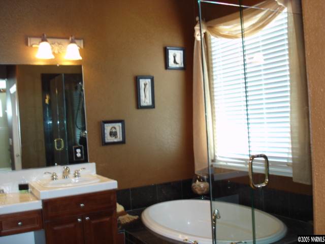 2505 Perryville Drive Reno, NV 89521 - Photo 6 of 8 a bathroom with a sink vanity mirror and toilet