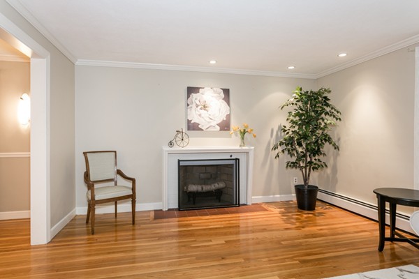 211 Tudor Road Needham, MA 02492 - Photo 5 of 26 a living room with furniture and a fireplace