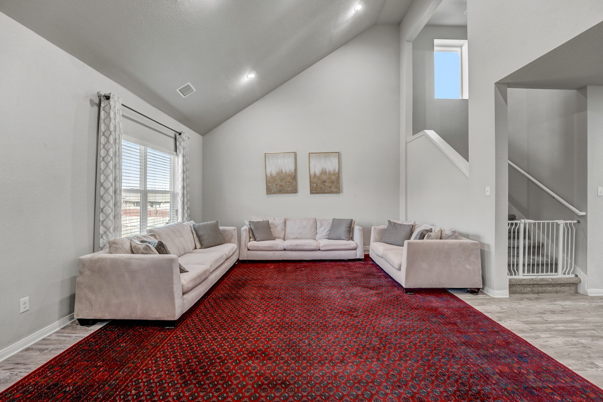 633 Donegal Lane Georgetown, TX 78626 - Photo 6 of 21 a living room with fireplace furniture and a wooden floor