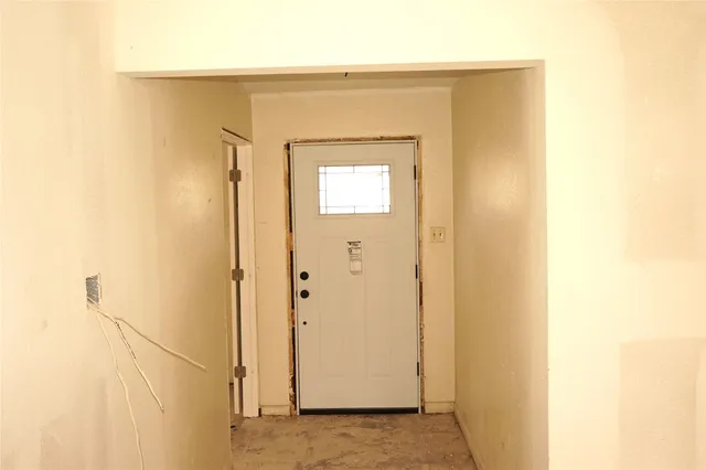 a view of front door