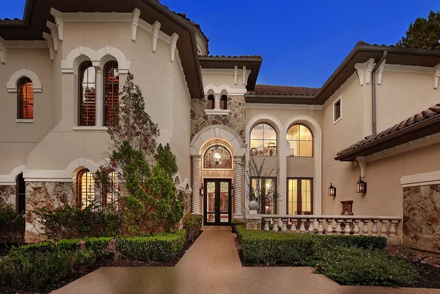 a front view of a house