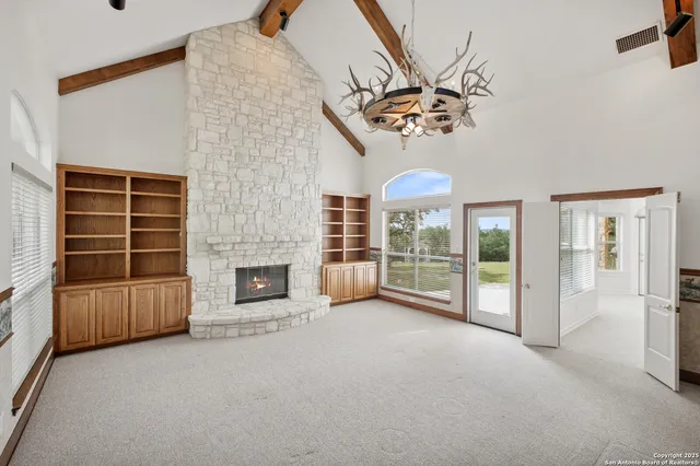 a bathroom with a sink and vanity