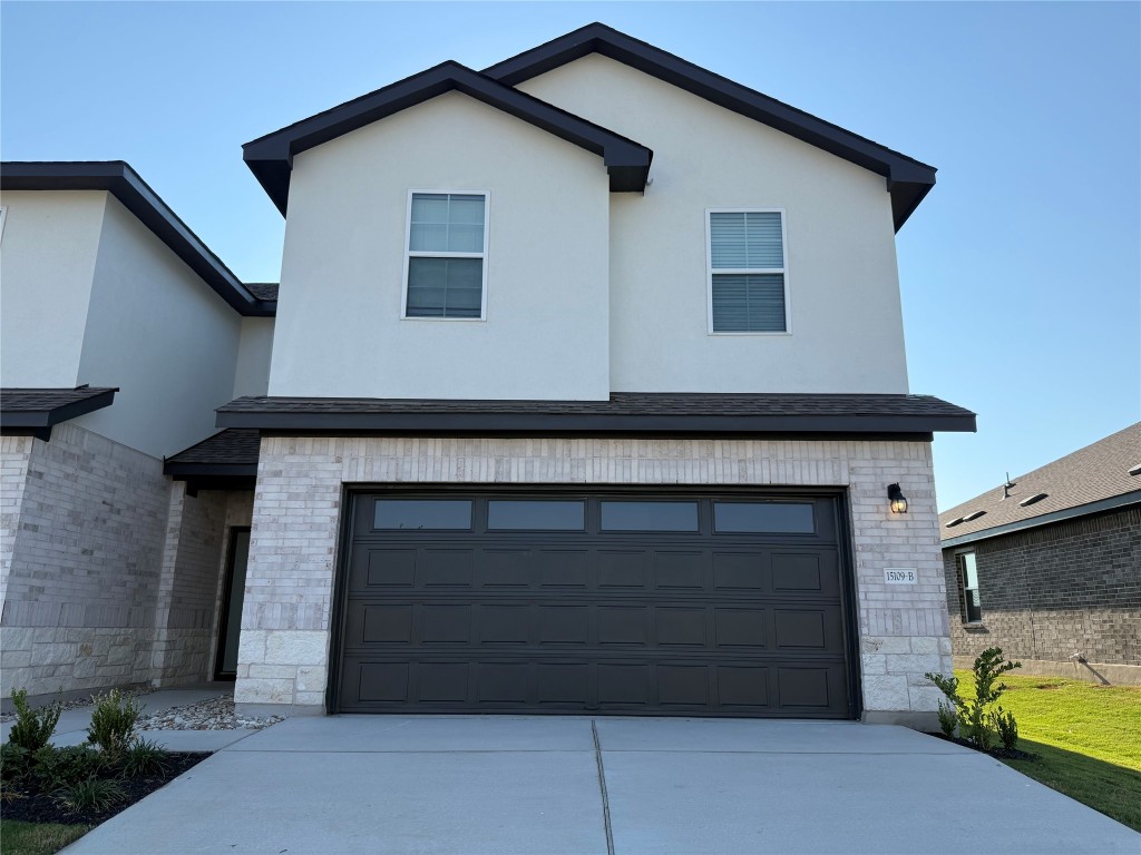 a front view of a house
