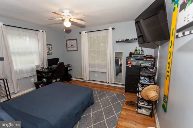 a room with musical instruments and air hockey table
