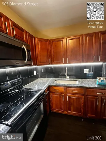 a brick house with a door