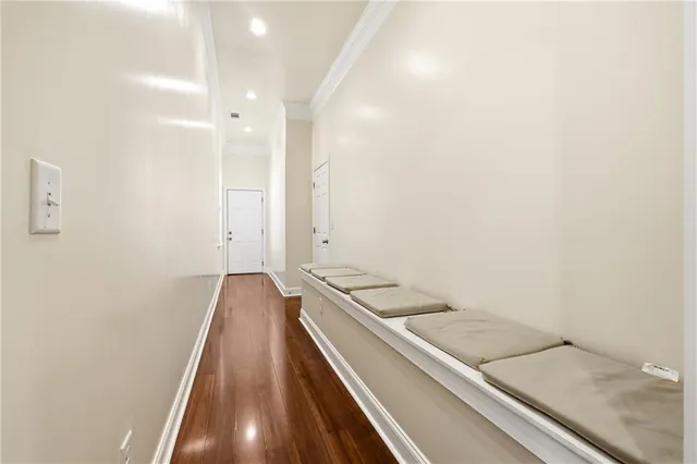 a view of a tree in a yard