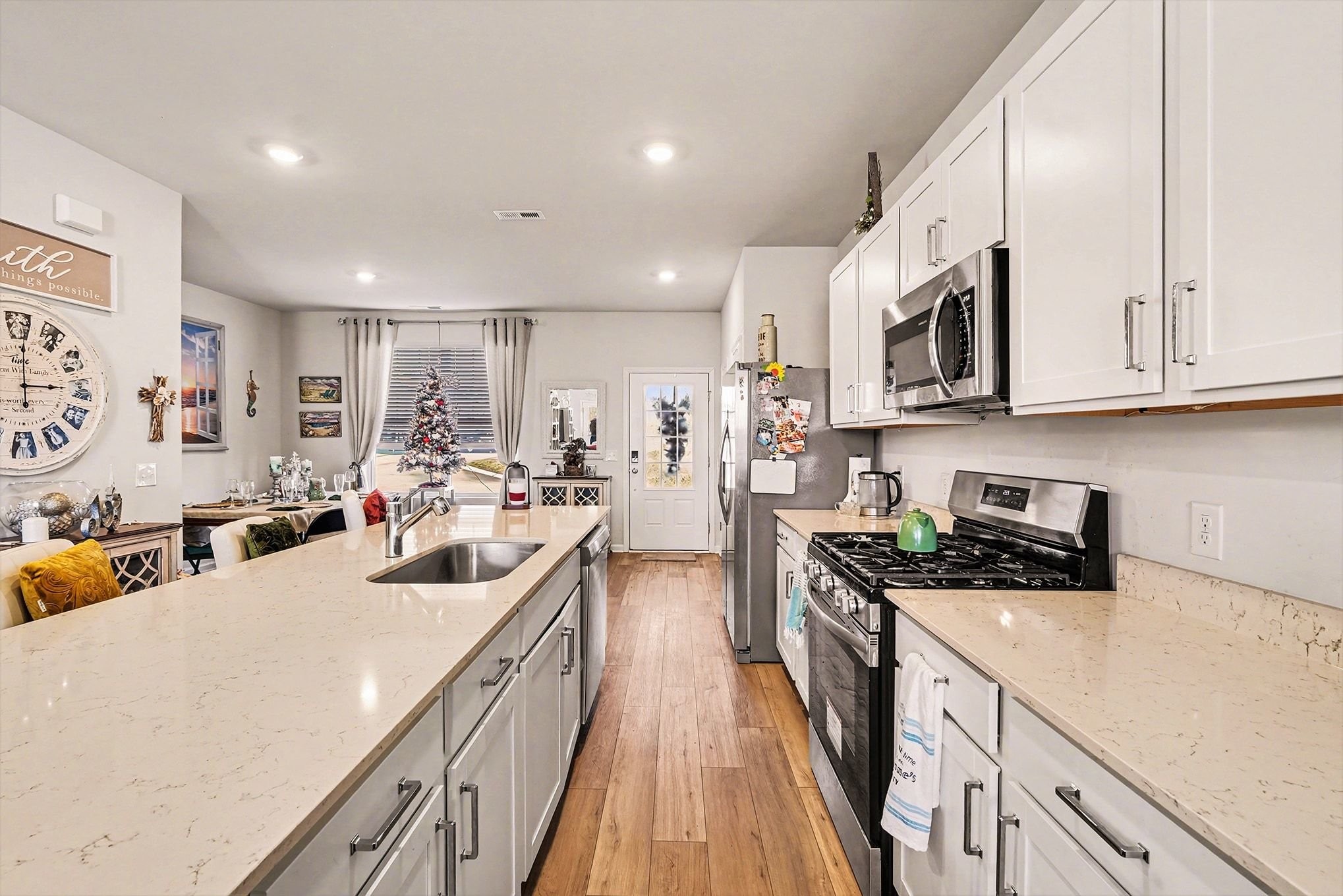 2563 Drumwright Way Columbia, TN 38401 - Photo 14 of 28 a kitchen with counter top space a sink and appliances