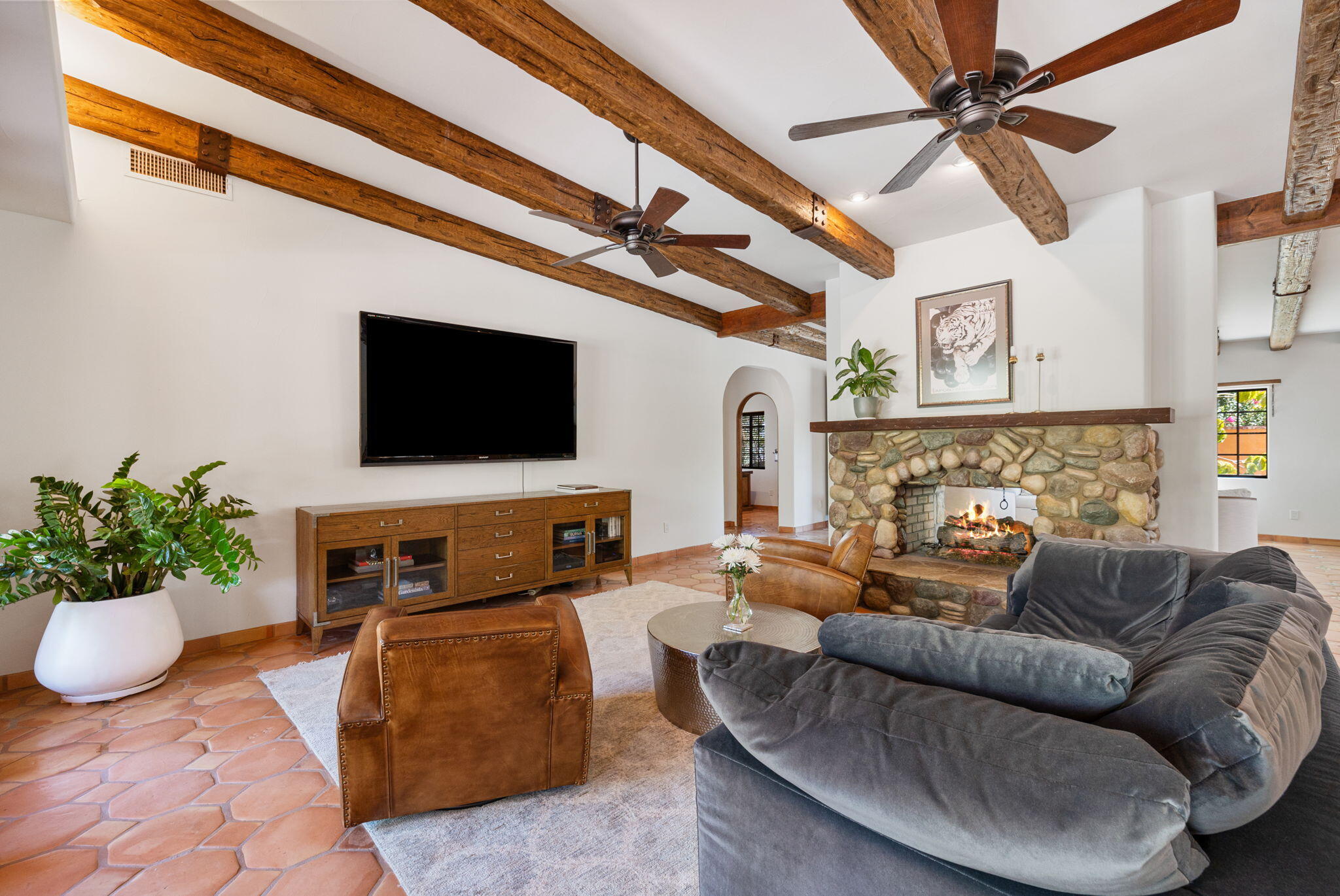 71429 Mirage Road Rancho Mirage, CA 92270 - Photo 55 of 65 a living room with furniture and a flat screen tv