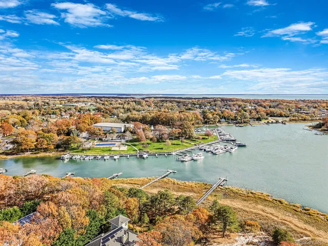 a view of a city and ocean view