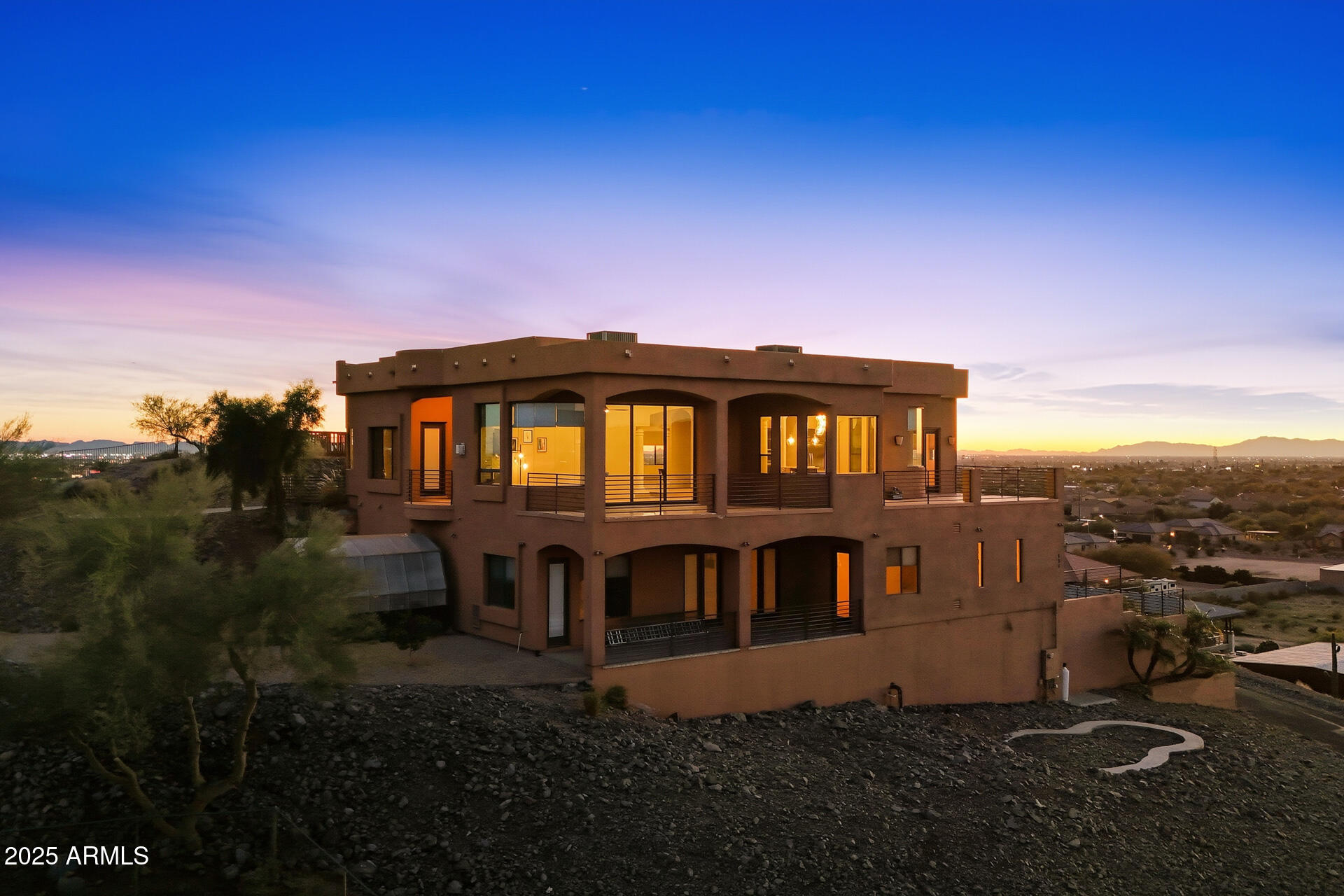634 North Signal Butte Road Mesa, AZ 85207 - Photo 4 of 71 Twilight Exterior
