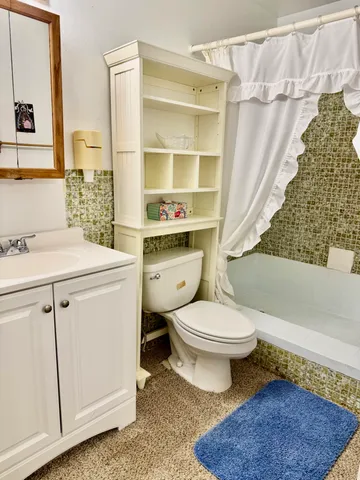 a bathroom with a toilet a sink and a shower