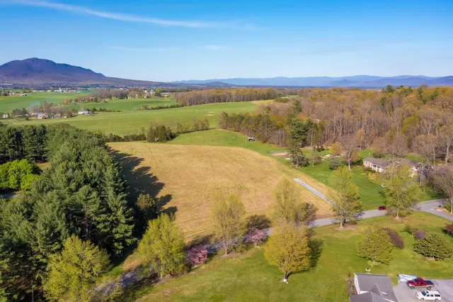 a view of an outdoor space and mountain view