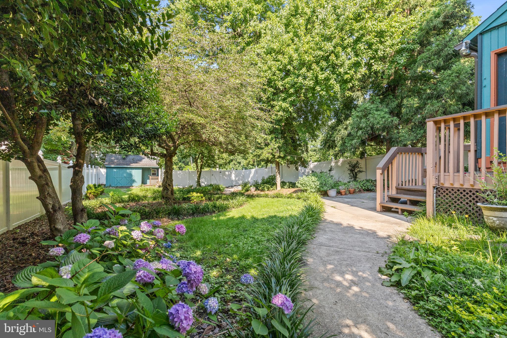 4916 40th Place Hyattsville, MD 20781 - Photo 48 of 48 a view of backyard with garden and trees