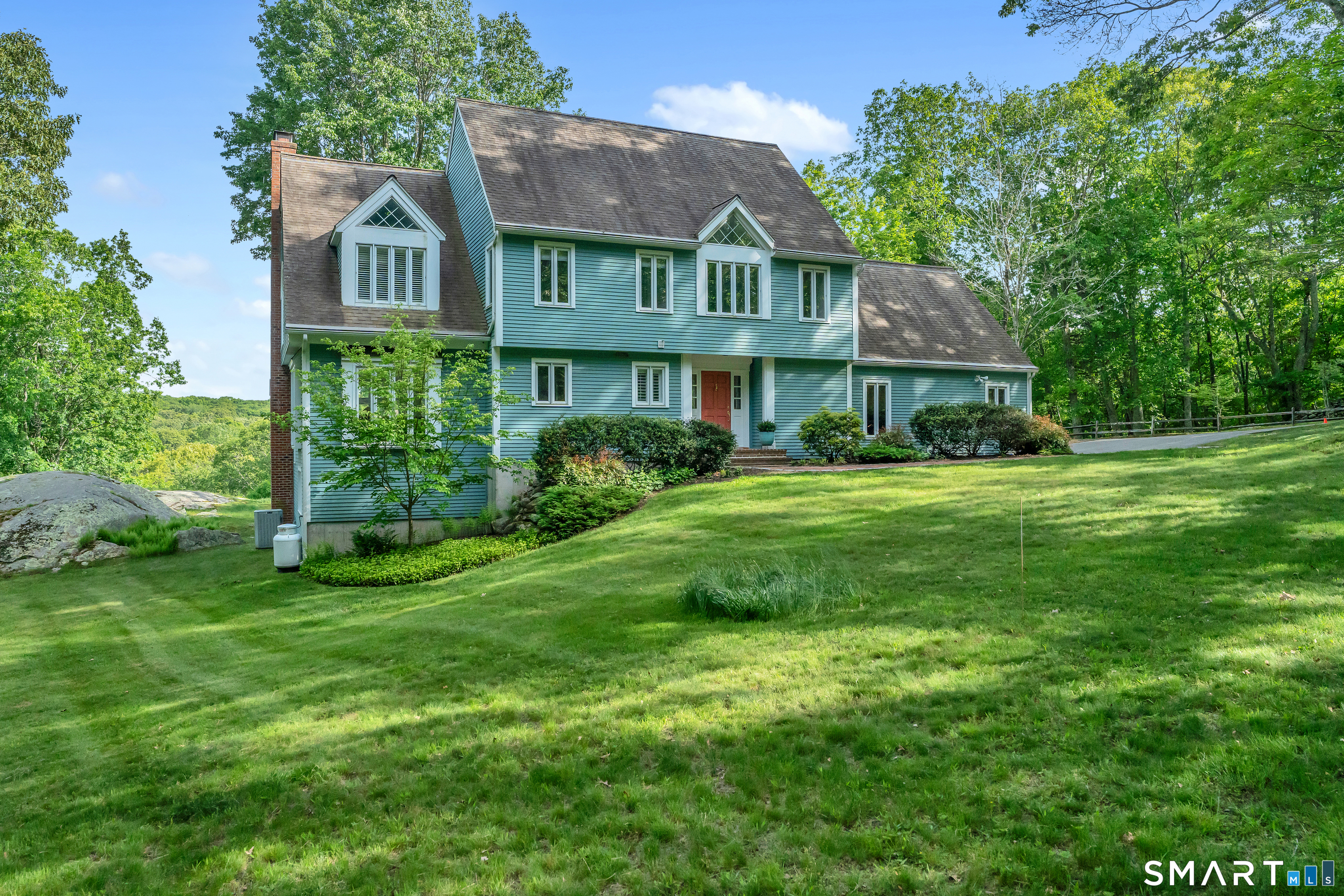 private setting on 5+ acres