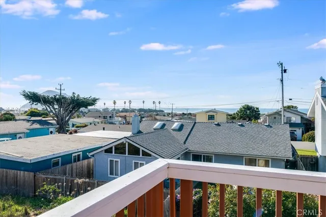 a aerial view of a house with a swimming pool