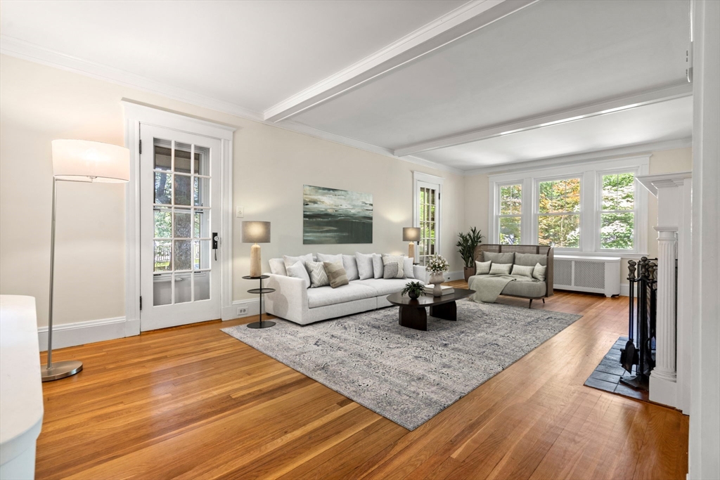 34 Westminster Road Newton, MA 02459 - Photo 3 of 40 a living room with furniture rug and window