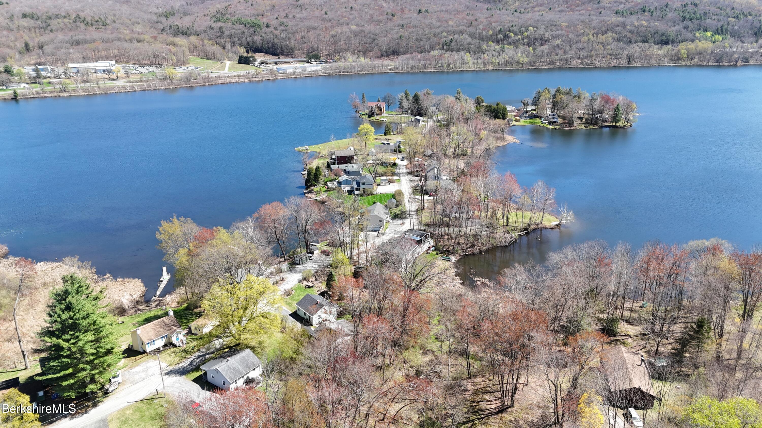 0 Horns Beach Road Cheshire, MA 01225 - Photo 19 of 19 Drone View of Lake