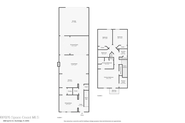 $429,900 | 4868 Sprint Circle, Rockledge, FL 32955