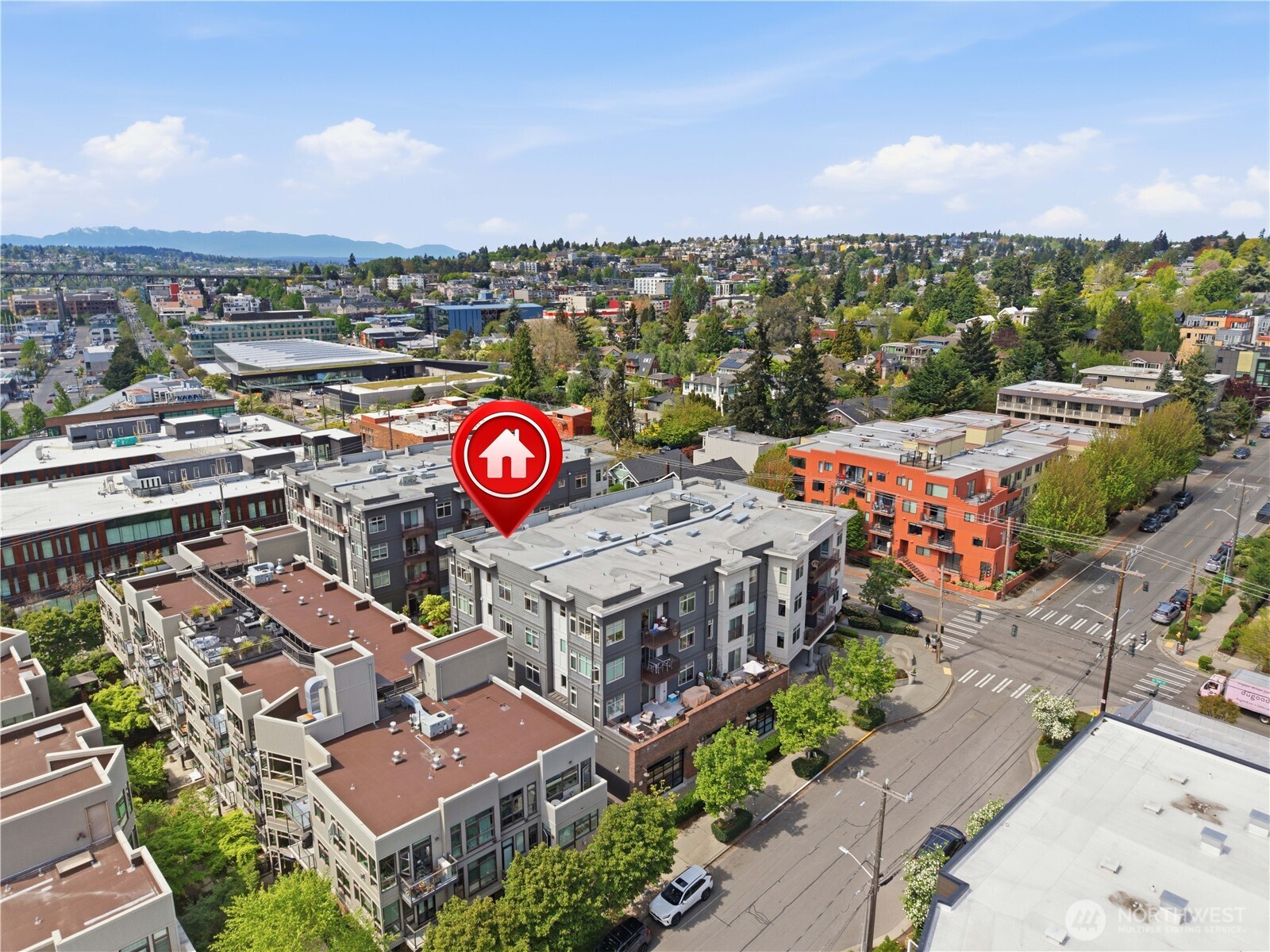 3333 Wallingford Avenue North, Unit 203 Seattle, WA 98103 - Photo 33 of 37 an aerial view of a city