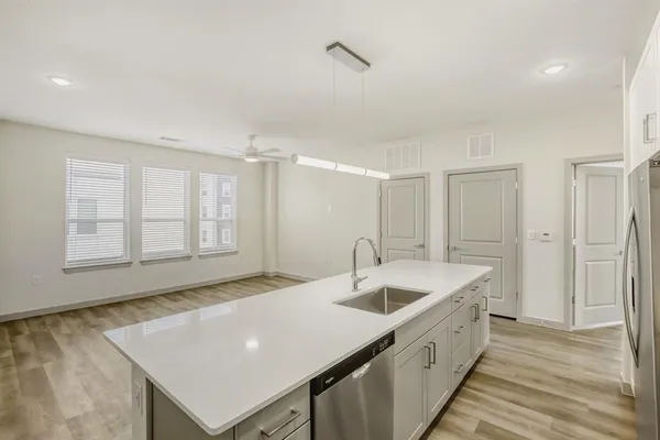 a view of an empty room and window